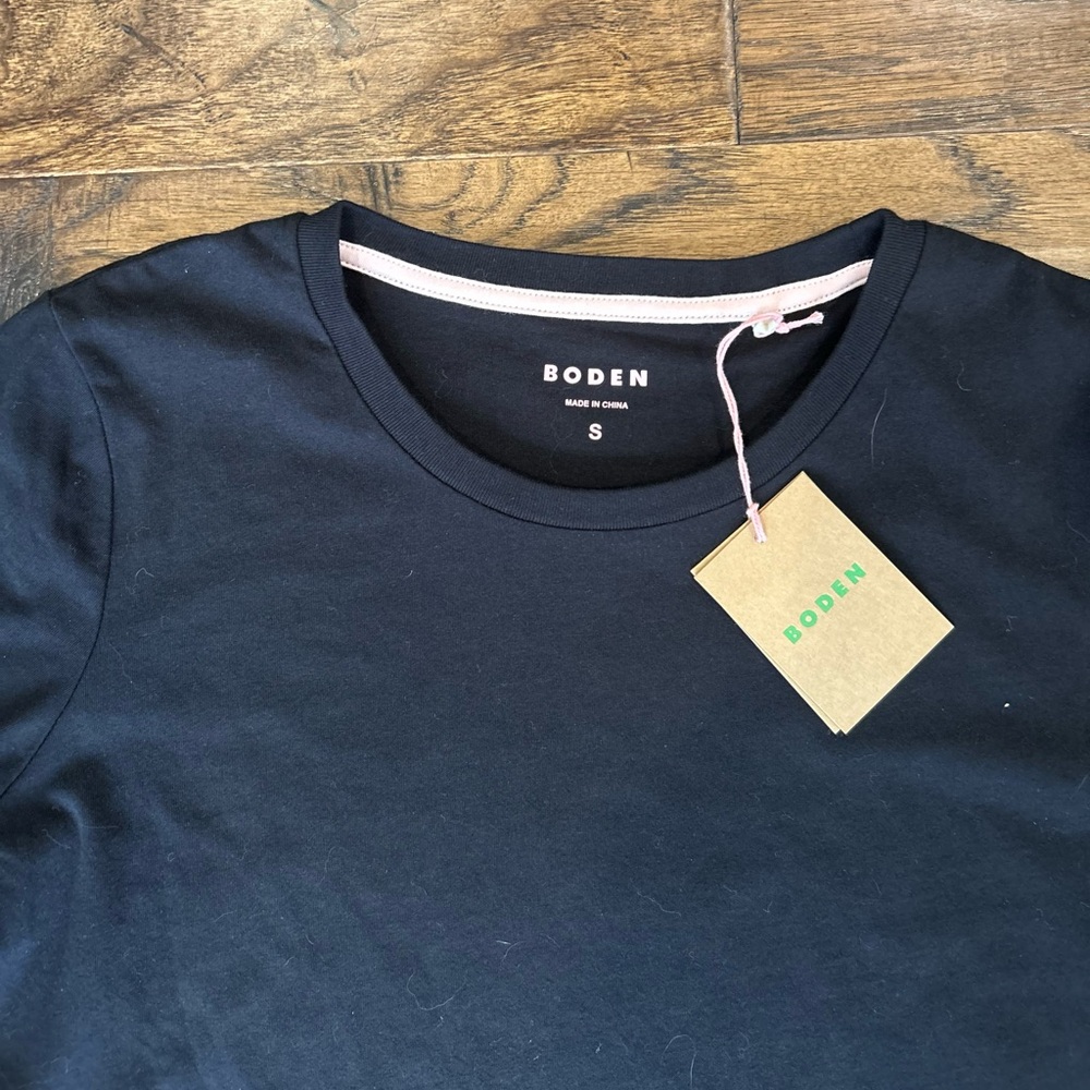 Boden Black cotton Shirt NWT